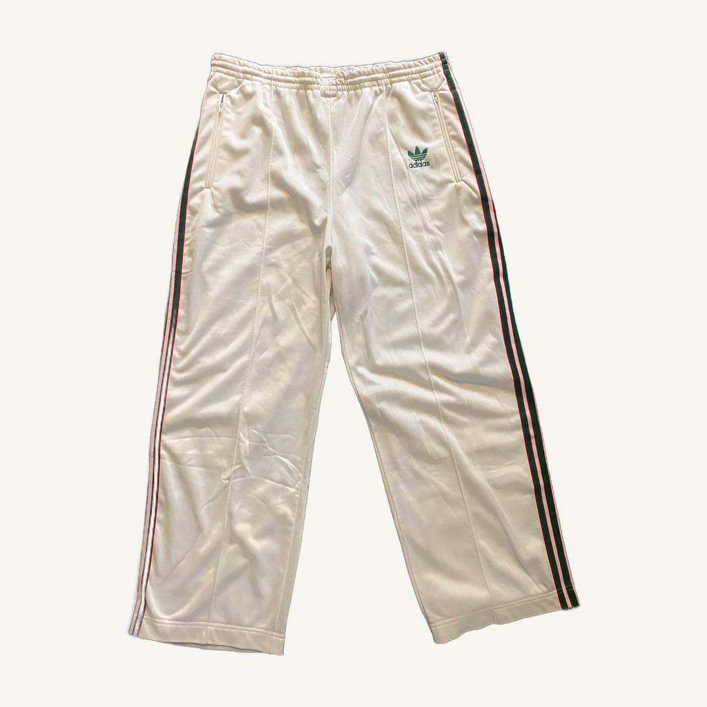 OCG-0001 Front — Adidas Track Pants — White / Green / Red